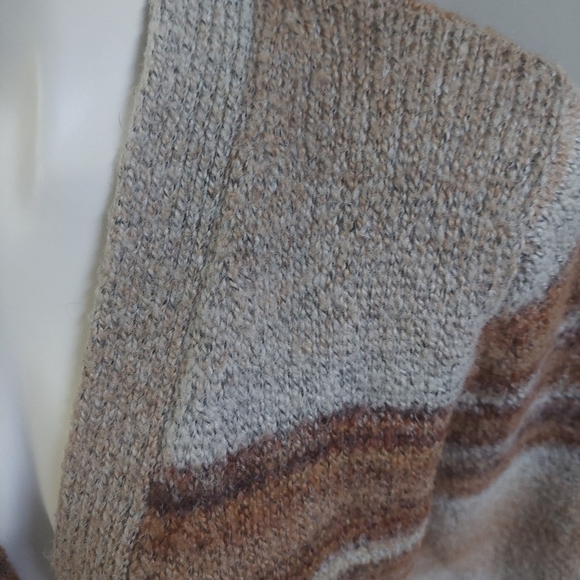 Natural Reflections Tan Brown Cardigan Knit‎ Sweater Wool Blend Size M - Picture 10 of 10